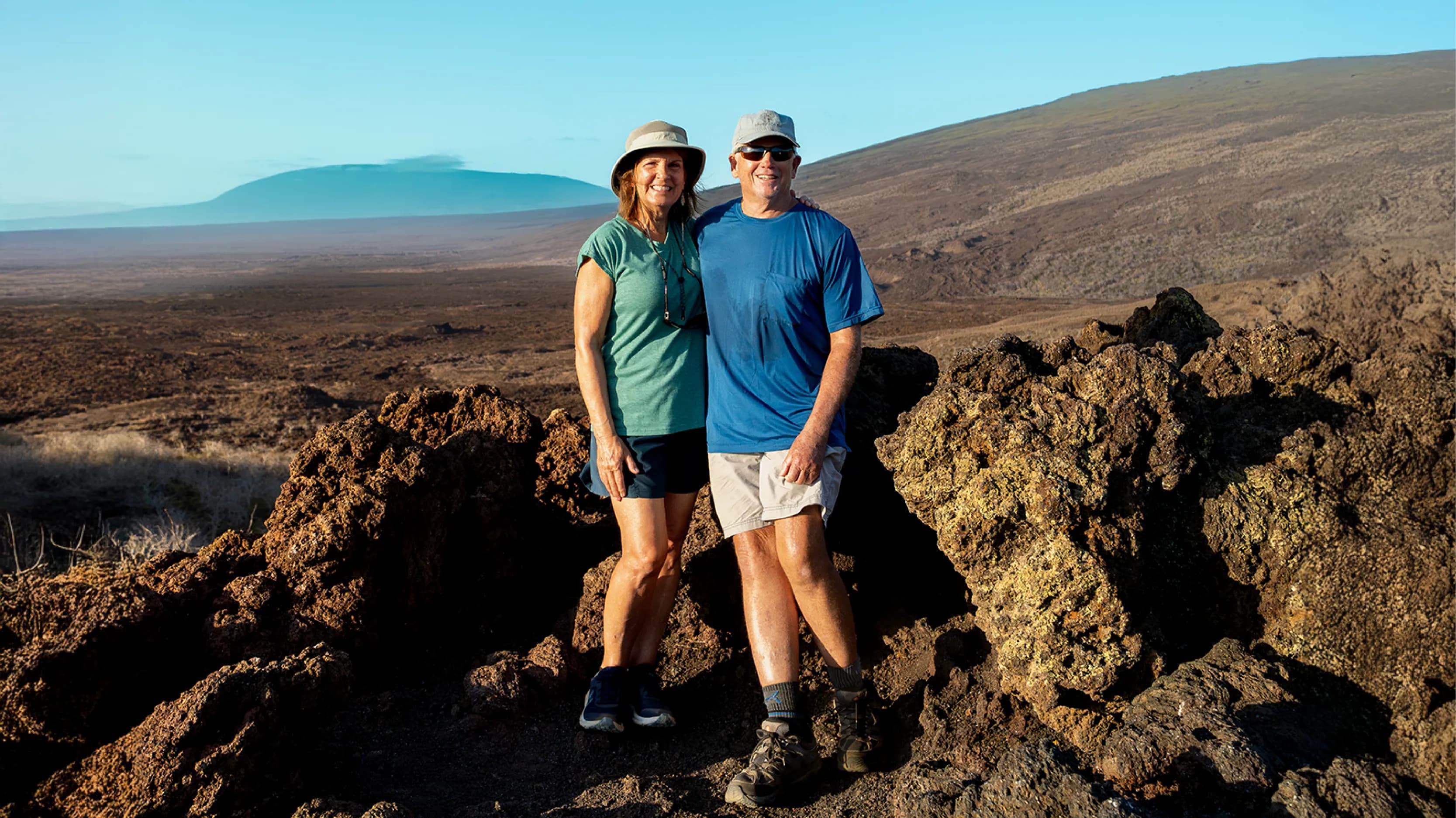 Beautiful Galapagos landscape and shore